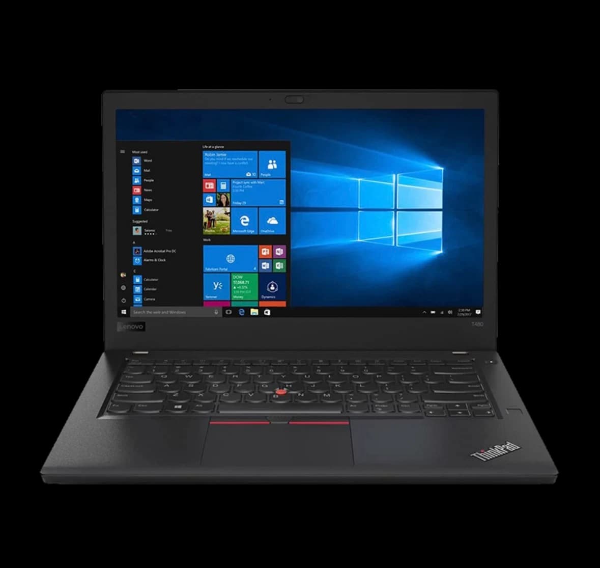 Lenovo ThinkPad T480 set forfra med Windows installeret og klar til brug